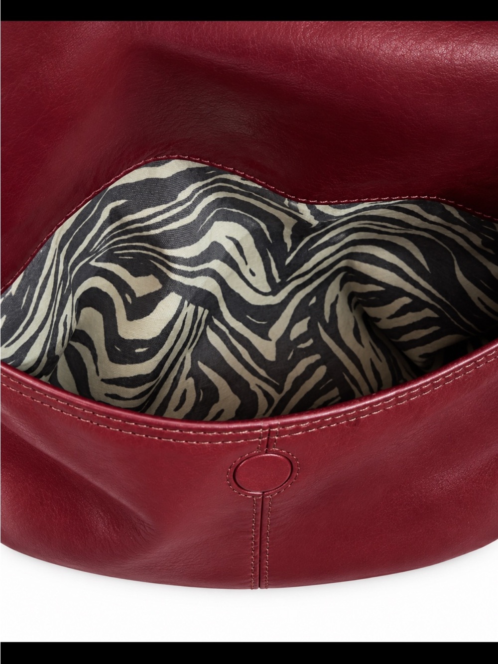 Brighton Red Leather Studded Medallion Shoulder Bag like NEW - Picture 6 of 9